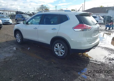 2016 Nissan Rogue Sv z USA, uszkodzony, nr VIN KNMAT2MV5GP654748